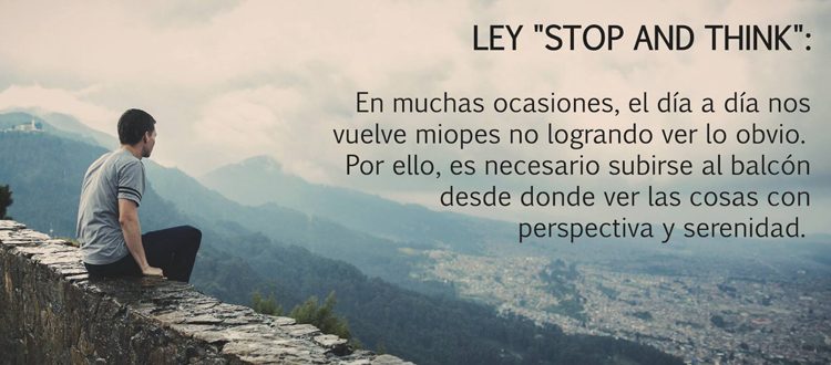 Ley ‘Stop and think’