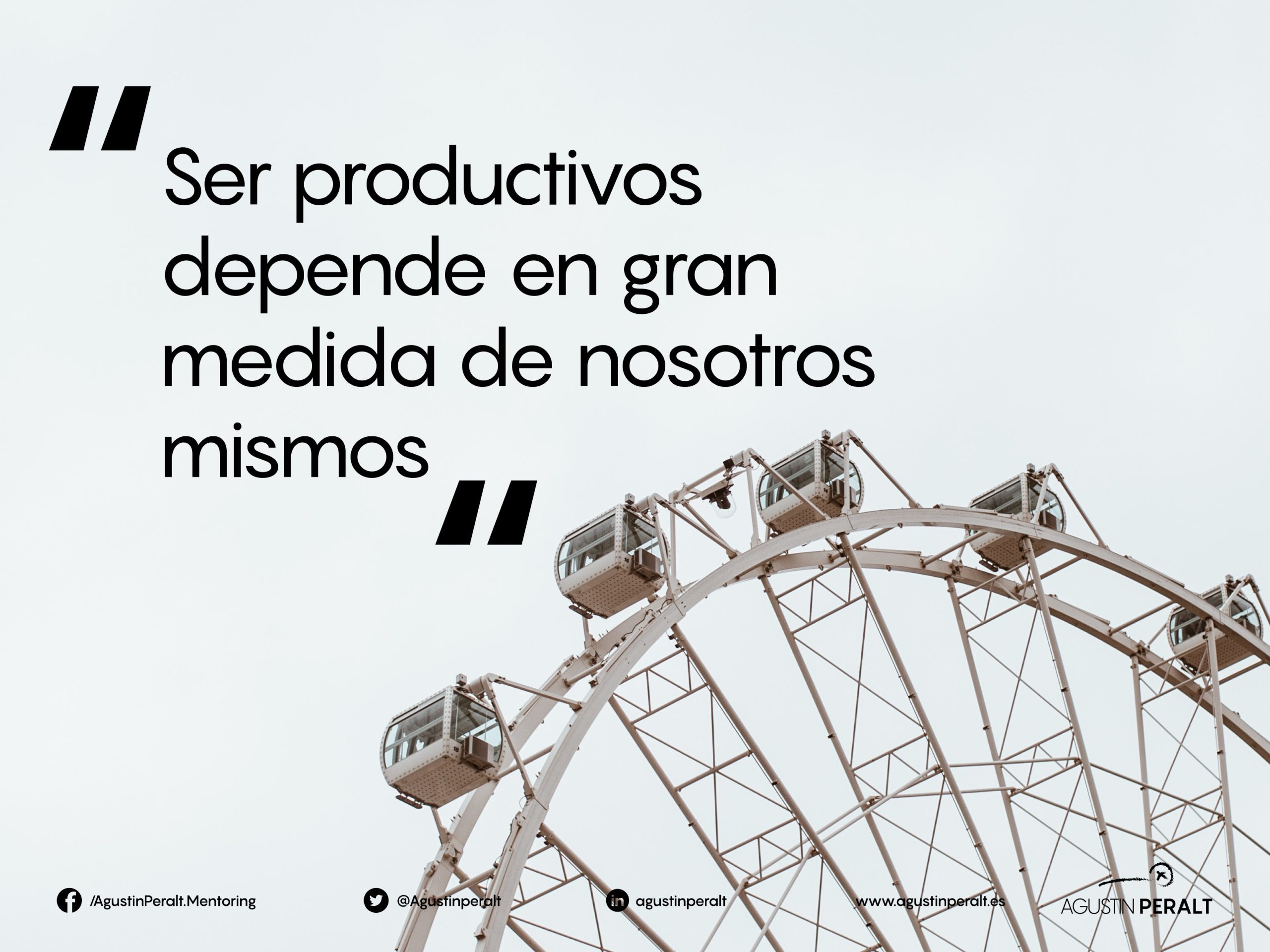 Artículo en Libertad Digital “Ser productivos depende en gran medida de nosotros mismos”